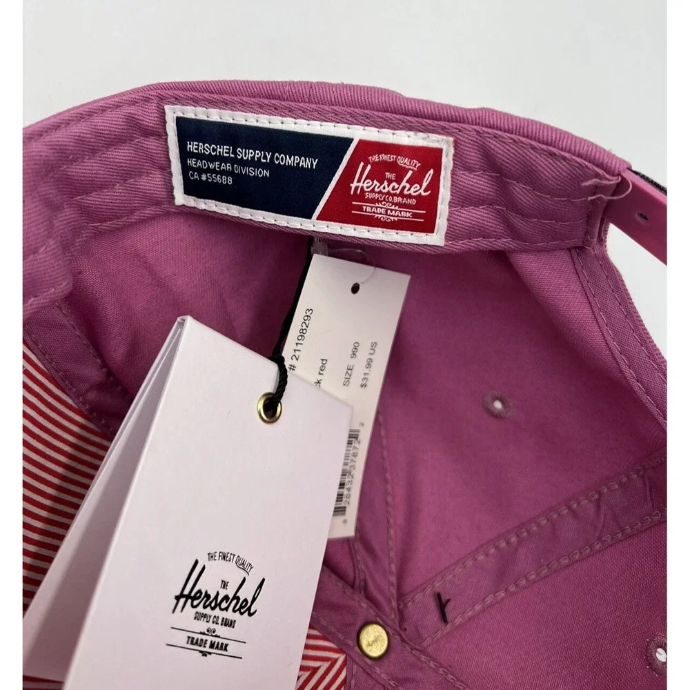 Herschel Original Adjustable Snapback Hat Cap Pink Youth Boys Cap
